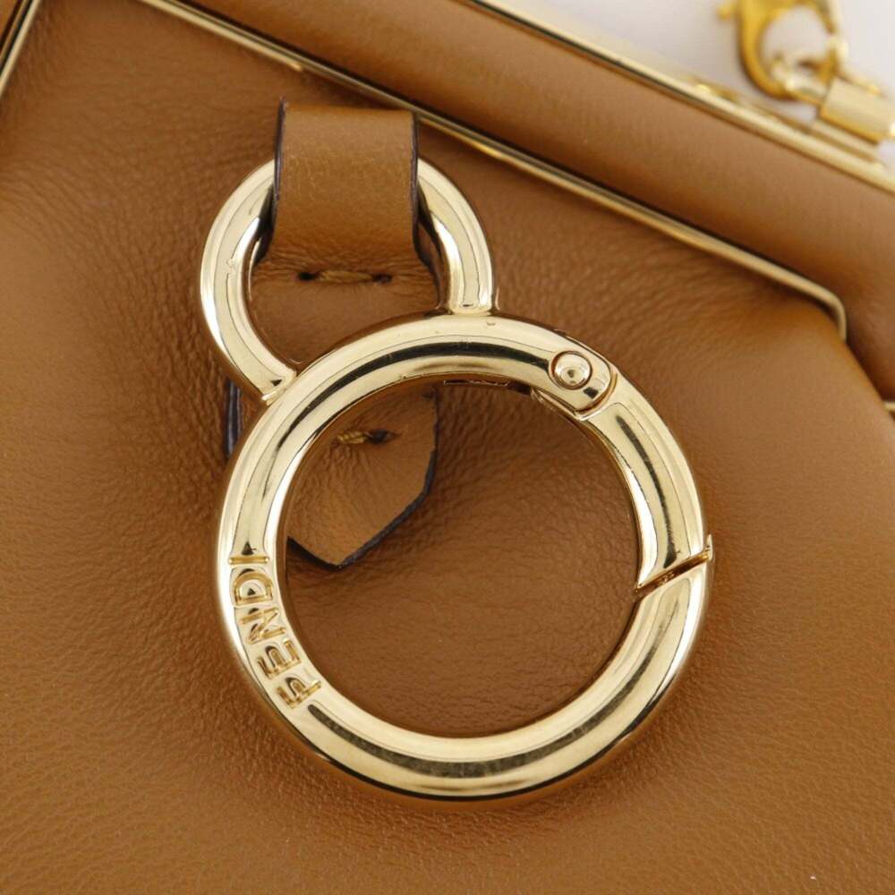 FENDI Brown Leather Shoulder Bag - Picture 14 of 16